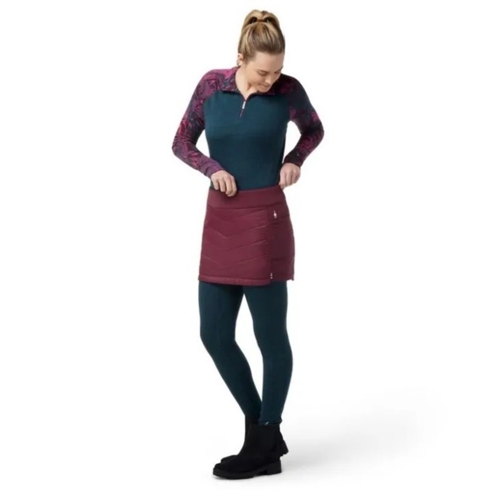 Smartwool Smartloft Pull On Skirt Women Small Eggplant NWT Insulated Wool Mini